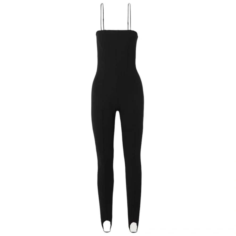 Wolford × Amina Muaddi One Piece Strapless Catsuit Jumsuit Black Org $870 small - Picture 9 of 12